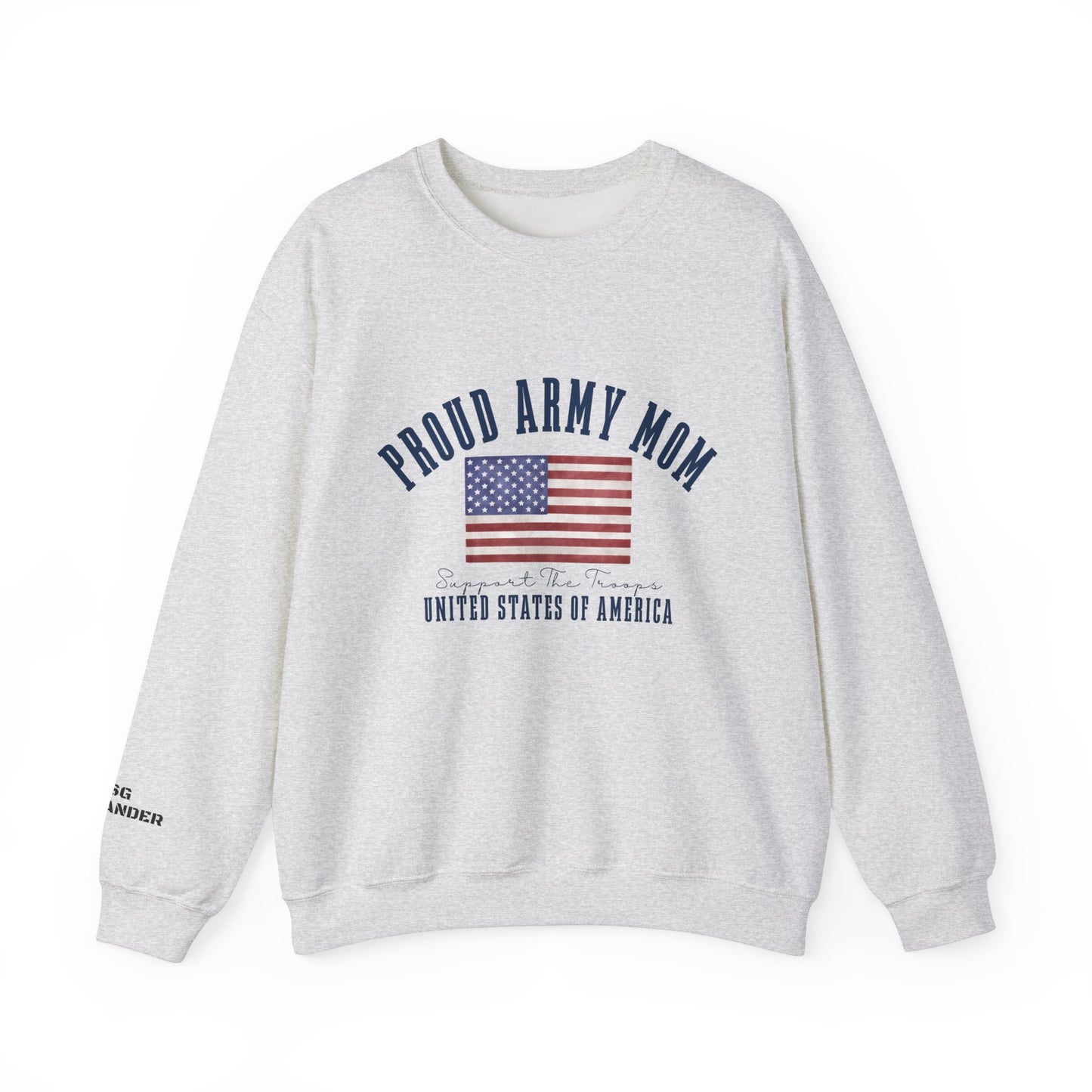 Proud Army Mom- Crewneck Sweatshirt- Personalized