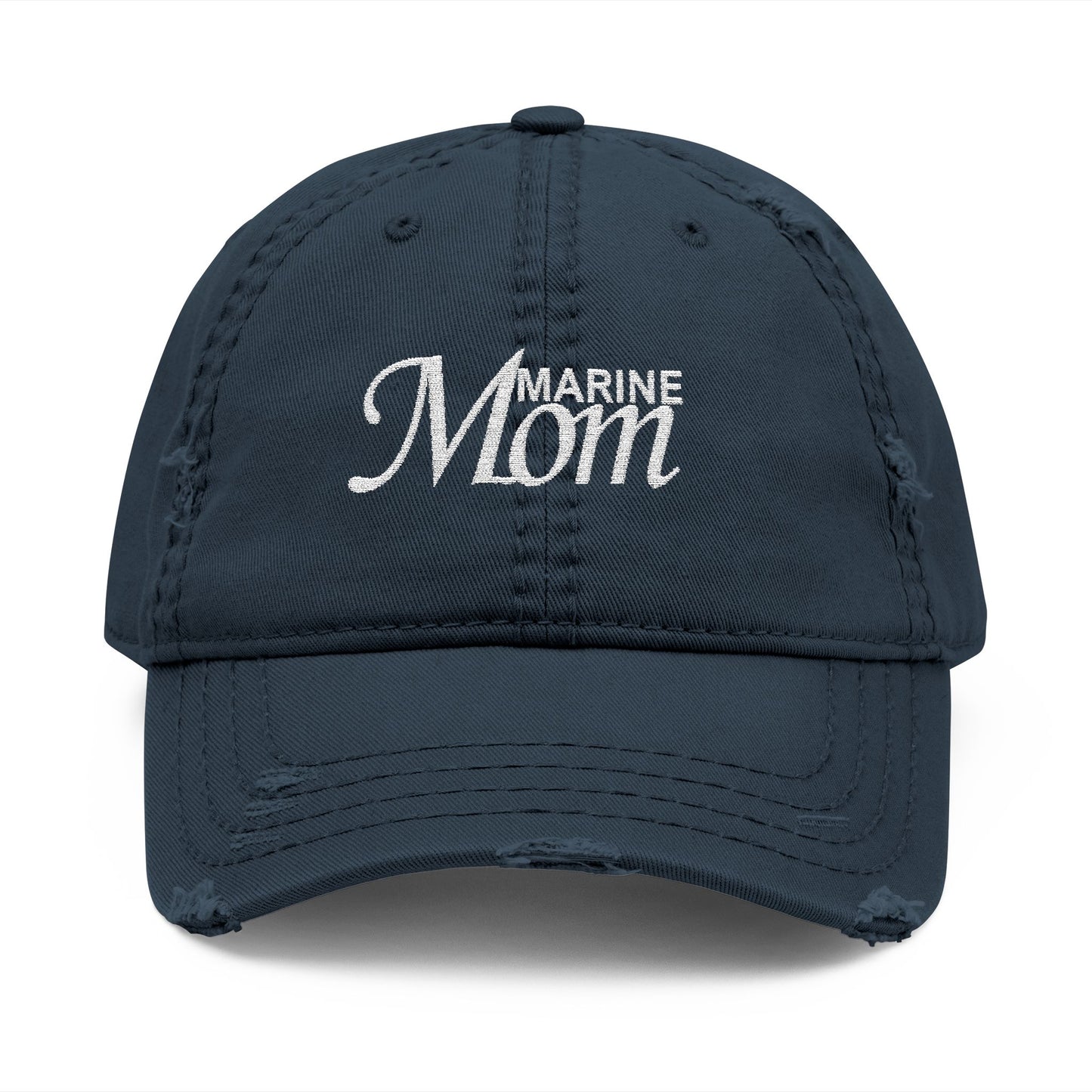 Distressed Marine Mom Hat - Embroidered