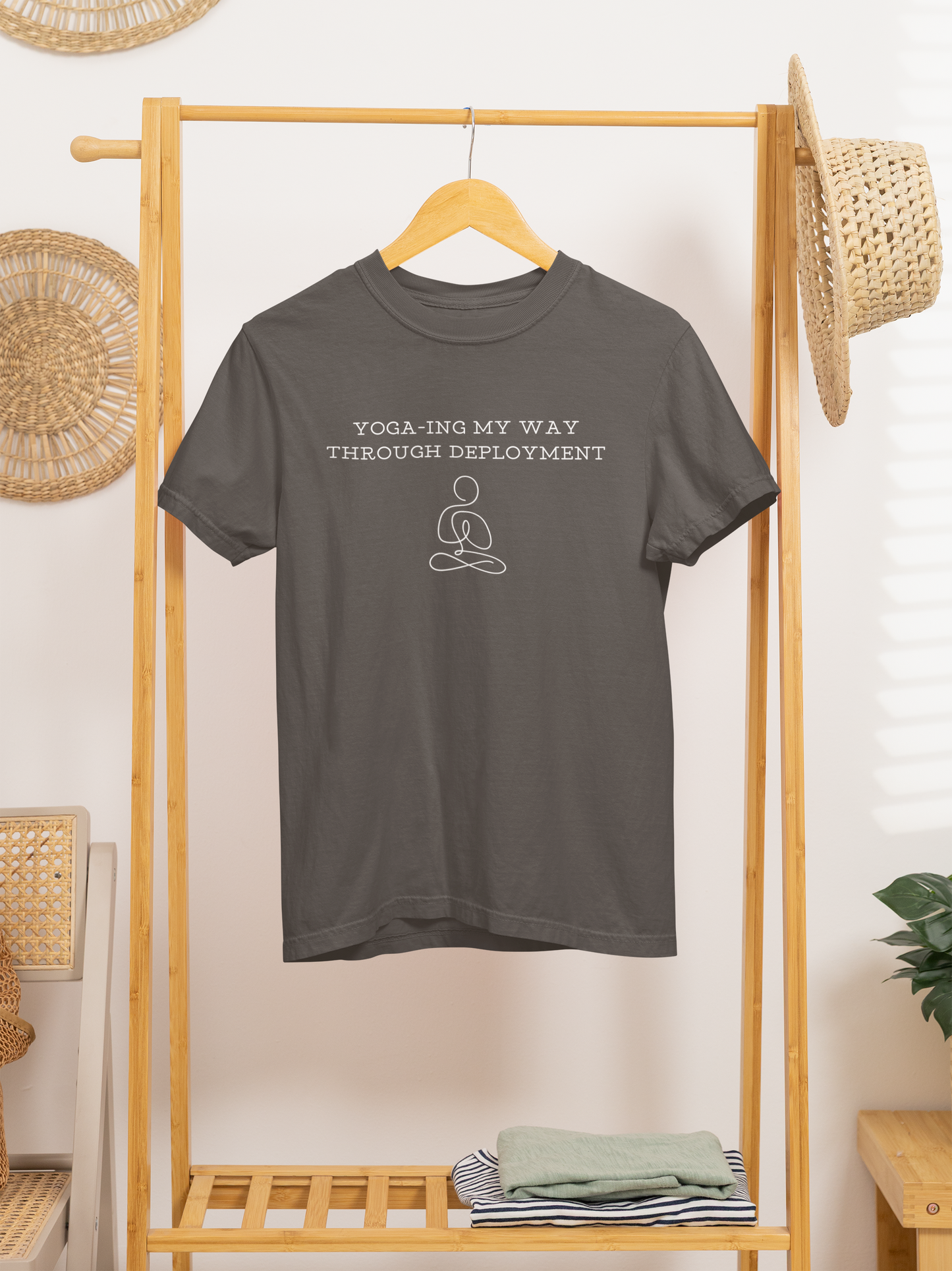 Yoga-ing My Way Through Deployment T-Shirt