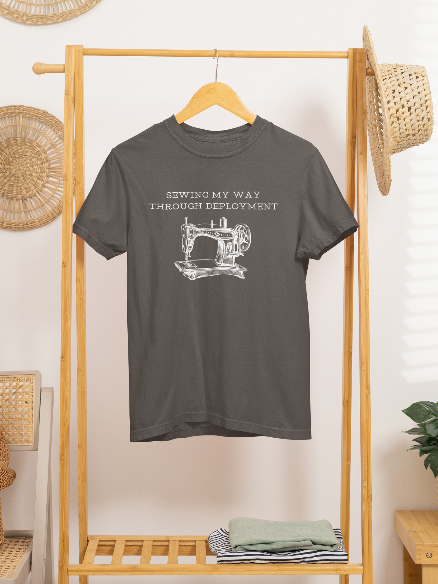 Sewing My Way Through Deployment T-Shirt