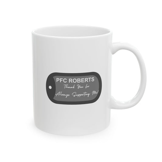 Personalized - Behind Every Soldier, There's a Proud Mom Mug