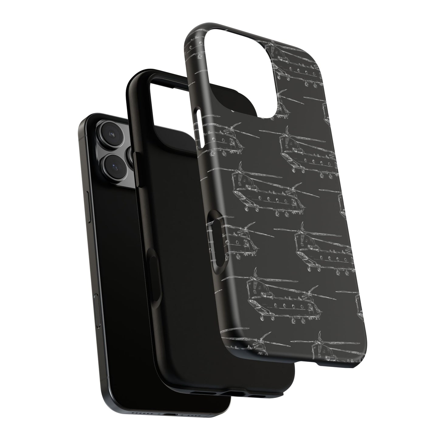 Chinook Phone Case Black Background