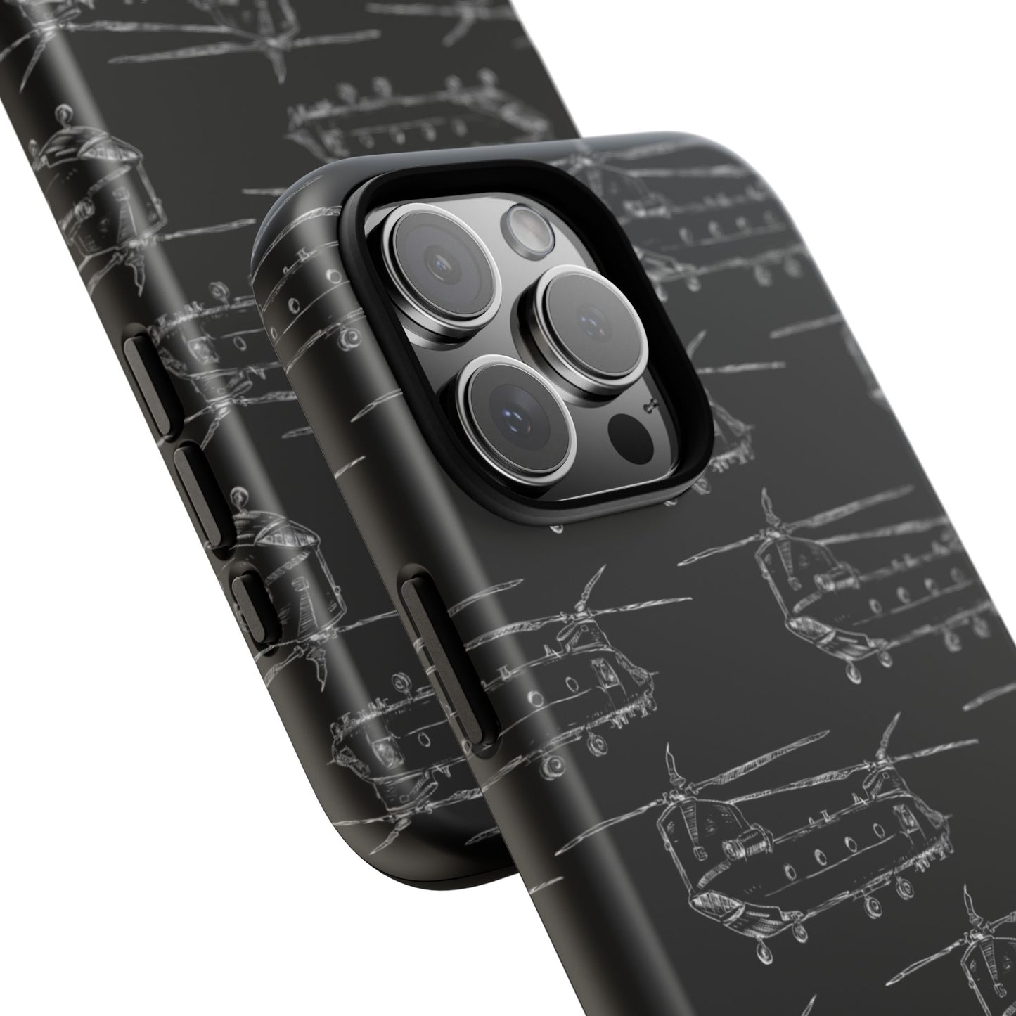 Chinook Phone Case Black Background