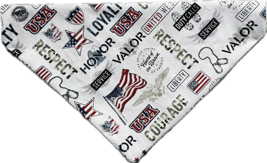 Military Theme Slip on Collar Bandana