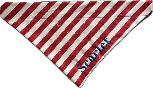 Red Stars and Stripes Slip on Collar Bandana